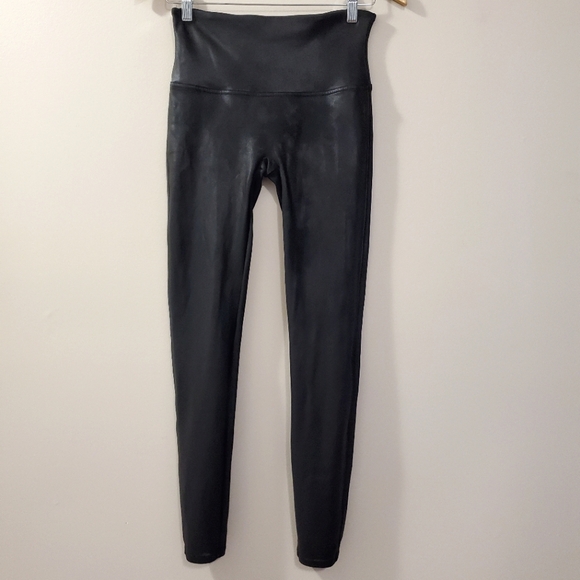 SPANX - Faux Leather Leggings - Size L - Picture 4 of 8